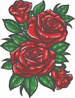 Red Rose -Vinyl Decal Stickers Decor -Valentine/Floral-Laptop/Car/Window 00227