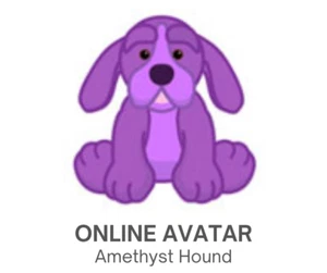 Webkinz Classic Amathyst Hound solo código para mascotas - Imagen 1 de 2