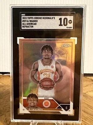 DJ Wagner Topps Chrome McDonald’s All-America 10 - Image 1 of 2