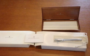 Penna a sfera collezione Earl argento sterling Faber-Castell con scatola manuale nuova - Foto 1 di 8