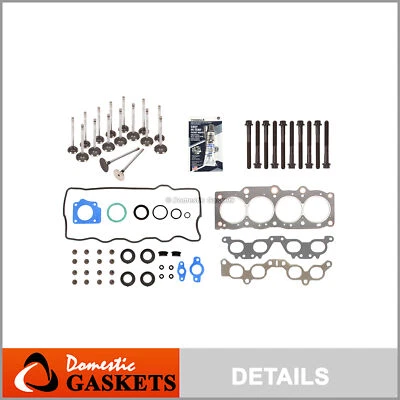 Juego de juntas de culata válvulas de escape de admisión aptas para Toyota Camry Celica 87-91 2,0 L 3SFE Foto 1 de 4