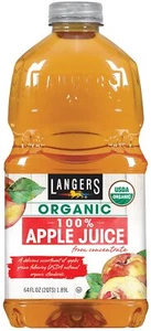 100% Organic Juice Apple 64 Ounce Pack of 8 - Picture 1 of 3