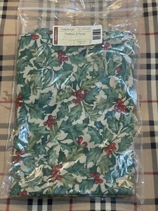 Longaberger Servietten - American Holly - 2 Stück - Neu im Beutel! - Bild 1 von 7