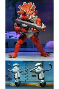 Cartoon Ninja Turtles 3er-Pack Triceraton Infantryman & Roadkill Rodney, Neca - Bild 1 von 1