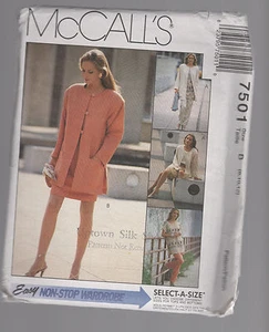 McCALLS Muster 7501 Business Jacke Rock Oberteil Hose Gr. 8 10 12 unbenutzt GARDEROBE - Bild 1 von 1