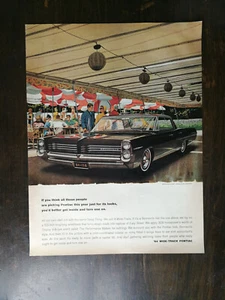 Oldtimer 1964 Pontiac Bonneville ganze Seite Original Farbanzeige - Bild 1 von 1