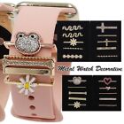 Frog Hollow Love Heart For Apple Watch Band Charms Metal Watch Decorative Ring