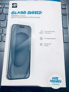 iFrogz Apple iPhone 16 Plus/iPhone 15 Plus Glass Shield Screen Protector - Picture 1 of 2