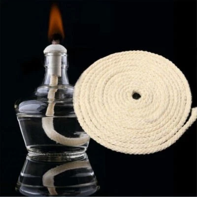 1-10 M Cotton Round Wick Rope for Kerosene Oil Lamp Lantern Torch Candle 3- 6mm - image 1 of 2