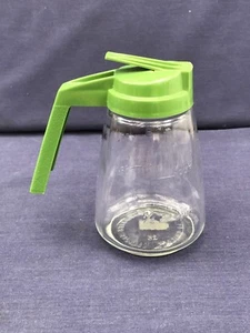 Vintage Creamer Restaurant Style Federal Housewares Chicago IL Green Handle - Picture 1 of 3