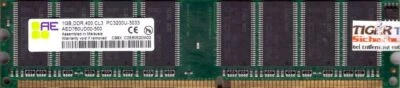 Aeneon AED760UD00-500 PC-3200 1GB DDR1 400MHz CL3 Arbeitsspeicher RAM* r1033 - Bild 1 von 2