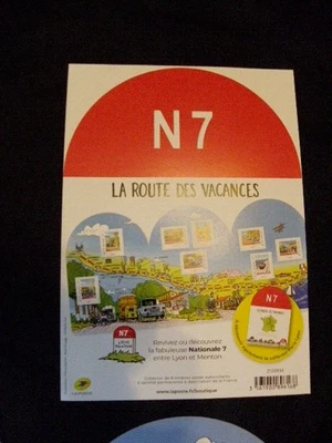 France 2016 N7 La Route des Vacances Stamp Booklet 8 MNH La Poste unopened - Image 1 of 4
