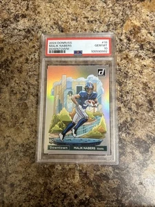 2024 Panini Donruss Malik Nabers Downtown Rookie PSA 10 - Picture 1 of 4
