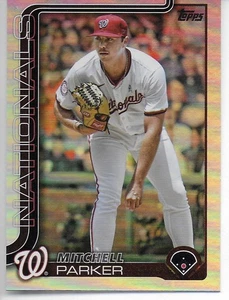 2025 Topps Series 2 MITCHELL PARKER Washington Nationals Rainbow Foilboard #684 - Picture 1 of 1