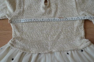 festliches Kleid Tüll Stern Tüllrock Glitzer 128 C&A - Bild 1 von 8