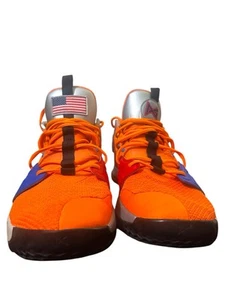 Nike PG 3 NASA CI2666-800 Paul George Naranja Zapatos Espaciales Talla 14 Raro - Imagen 1 de 12