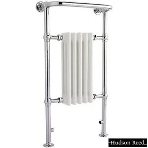 Hudson Reed Harrow 965x540mm White 350W Traditional Heated Towel Rail HTD06 - Picture 1 of 8