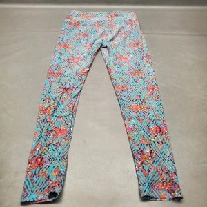 Lularoe Damen Leggings Einheitsgröße Bunt Splash Blau Mehrfarbig Stretch 142161 - Bild 1 von 7