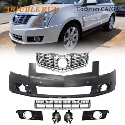 Front Upper Bumper Cover W/Park Sensor Hole W/Grille For Cadillac SRX 2013-2016 Foto 1 de 4