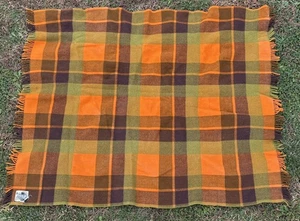 Vintage Kaiapoi Pure Virgin Wool Made in New Zealand Throw Blanket 60" x 48" - Picture 1 of 4