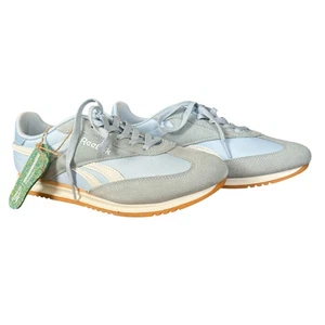Sneakers stringate donna Reebok Fiori blu chiaro grigio bianco taglia 10M - Foto 1 di 11