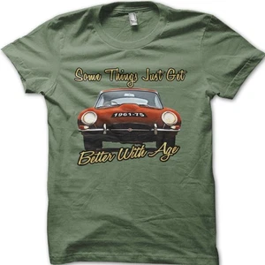 Jag E Type Some Things Get Better With Age Classic Vintage Car T-Shirt 06159 - Picture 1 of 7
