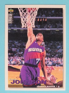 Tarjeta coleccionable de baloncesto Upper Deck 1995-1996 Kevin Johnson, Phoenix Suns #123 - Imagen 1 de 2