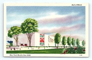 Postal de la Feria Mundial de Nueva York Los Metales Construcción Minería y Exposición de Cobre 1939 - Imagen 1 de 3