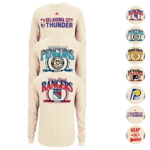 NBA & NHL Adidas Originals Assortment of Long Sleeve Ivory Thermal Shirt Men's - Picture 1 of 23