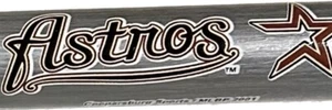 BATE DE BÉISBOL DE MADERA MLBP VINTAGE RARO 2001 18” HOUSTON ASTROS COOPERSBURG DEPORTES MLB - Imagen 1 de 5