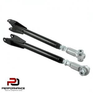 Adjustable Lower Steel Control Camber Arms BMW E36 E46 Z4 (Black) - Picture 1 of 5
