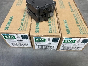 18 Nuevo Siemens Q260 60Amp 2 Polos 240V Disyuntor QP - Imagen 1 de 5
