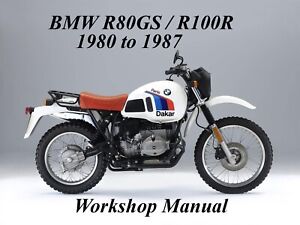 BMW R80GS / R100R 1980 to 1987 WORKSHOP MANUAL - PDF Files