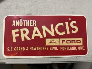 Francis Ford Portland OR Kennzeichen Rahmen Einsatz Oregon Werbung Hawthorne - Bild 1 von 6
