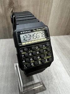 Super Rare Sanyo Tel Directory Calculator Watch - Brand New w/plastic protectors - Picture 1 of 8