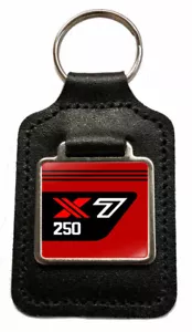 Suzuki 250 X7 Leather Keyring Red Key Fob for GT250 X7 Keys Parts NOS - Picture 1 of 1
