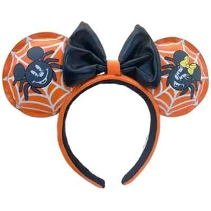 DisneyParks Loungefly Halloween Ears Mickey and Minnie Spider Headband 2024 - Picture 1 of 4