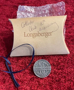 Longaberger 2006 Collectors Club 10th Anniversary Celebration Tie On/Pin #23171 - Bild 1 von 3