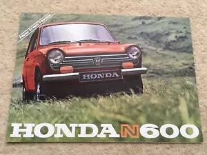 C1967 VINTAGE HONDA N600 ADVERTISING CAR SALES BROCHURE - Picture 1 of 3