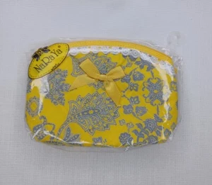 Small Yellow Zippered Purse Crossbody Cord Bag NaRaYa - Picture 1 of 15