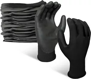 EvridWear 12 Paar PU-beschichtete Arbeitshandschuhe ultradünner latexfreier Sicherheitshandschuh - Bild 1 von 96