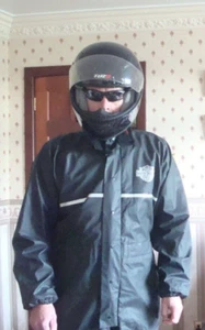 Genuine Harley Davidson One-Piece Waterproof Rain/Over-suit (Size M) - Picture 1 of 4