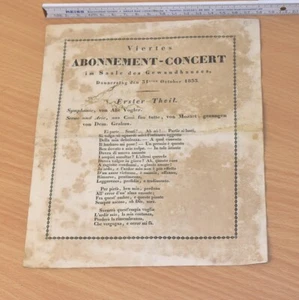 Programm 4. Abonnement-Concert Gewandhaus 1833 Mozart, Beethoven, Othello - Bild 1 von 3