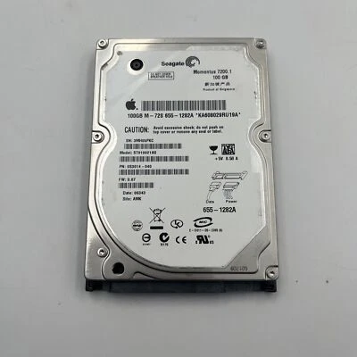 Seagate ST910021AS 9S3014-040 FW:3.07 AMK (3MH) Singapore 100gb 2.5" Sata 06355 - Image 1 of 4