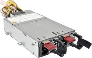 HP DL120 / DL160 G9 PS Backplane + 2x Power Supplies P/N 814833-001 HSTNS-PL48-2 - Picture 1 of 6