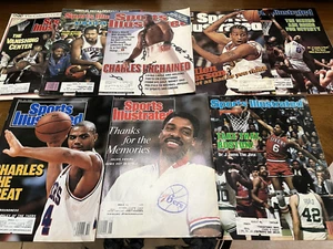 Posten von 8 Vintage Sports Illustrated Philadelphia 76's Dr J, Barkley Iverson Wilt - Bild 1 von 9