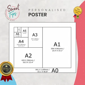 PERSONALISIERTES INDIVIDUELLES BILD POSTER DRUCK A1 A2 A4 A3 AUF BESTELLUNG HERGESTELLT - Bild 1 von 1