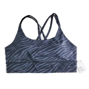 Lululemon Energy BH Long Line Le Tigre Camo Deep Coal Schwarz Grau Träger - Bild 1 von 4