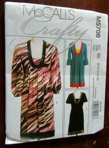 Vestidos McCall's Crafty Pattern M5706 2008 talla 8-10-12-14-16 sin cortar - Imagen 1 de 5