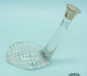 Novedad Inglesa Plata Esterlina Corte Montado Cristal Club Putter Pisapapeles - Imagen 1 de 1